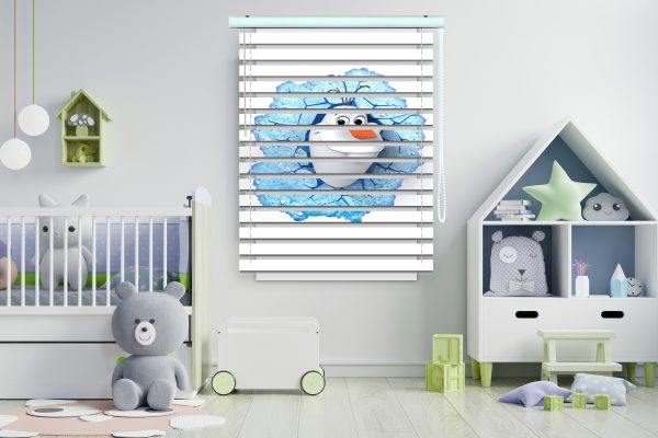 پرده زبرا طرح آدم برفی فروزن کد Z1410