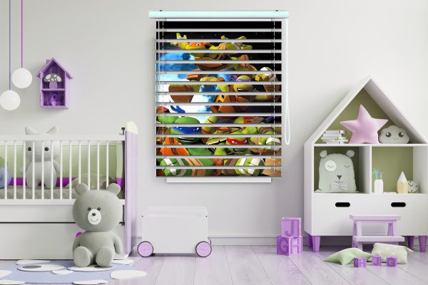 پرده زبرا طرح انیمیشن لاکپشت نینجا کد Z1413