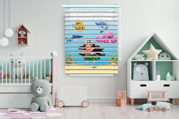 پرده زبرا طرح دختر کد Z1415