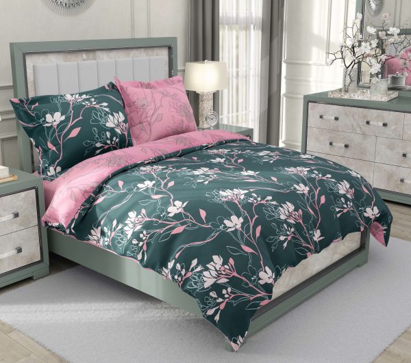 روتختی و ملحفه (دو نفره) طرح گلدار کد 142-Dezire-B