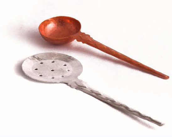 کفگیر و ملاقه طرح ۲ کوچک/بزرگ مدل ۴۵۸۶/۴۴۷۱