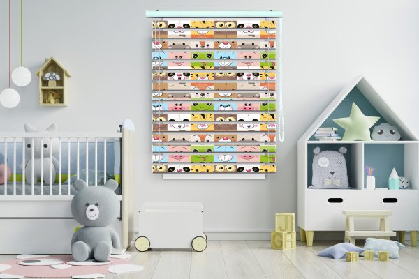 پرده زبرا طرح جغد کد Z1420