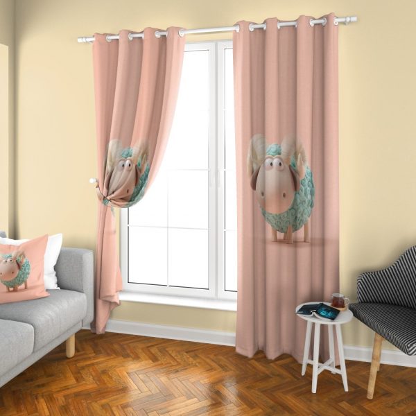 پرده چاپی طرح قوچ DH1424