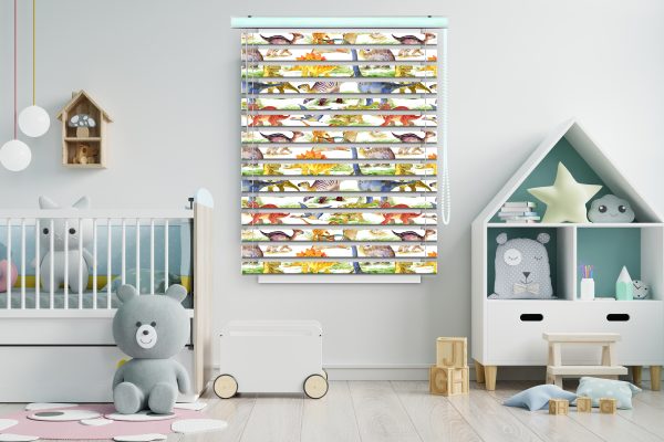 پرده زبرا طرح دایناسور کد Z1425