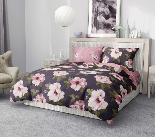 روتختی و ملحفه (دو نفره) طرح گلدار کد 143-Ildiz