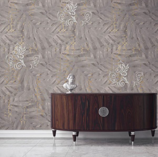 کاغذ دیواری طرح برگ کد 40414