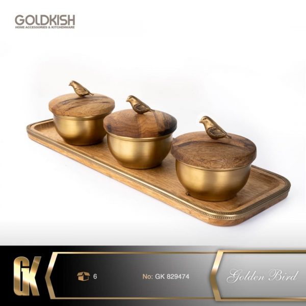 ست اردو خوری سه تیکه WOOD مدل GK829474