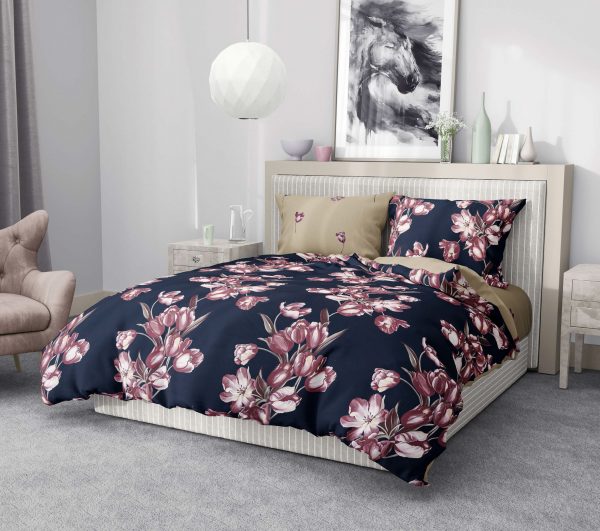 روتختی و ملحفه (دو نفره) طرح گل کد 15-Laleh-B