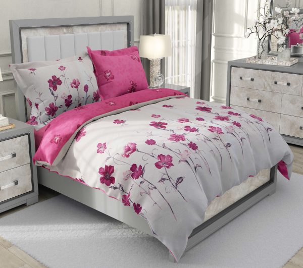 روتختی و ملحفه (دو نفره) طرح گلدار کد 151-Sevim