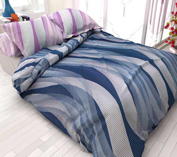 روتختی و ملحفه (دو نفره) طرح خاص کد 153-Wave-A