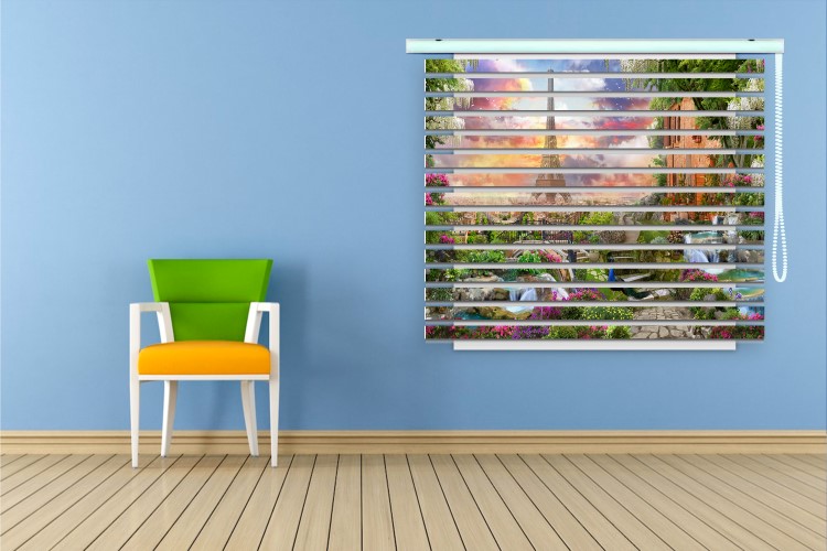 پرده زبرا طرح منظره کد ZB1552