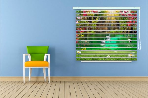 پرده زبرا طرح منظره کد ZB1577