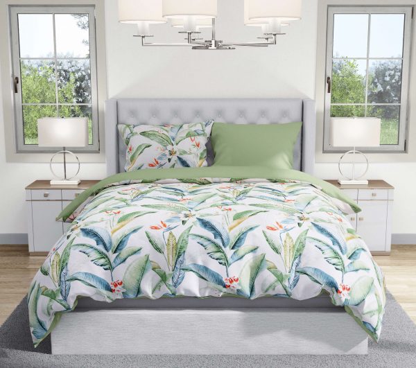 روتختی و ملحفه (دو نفره) طرح سبز کد 162-Atila