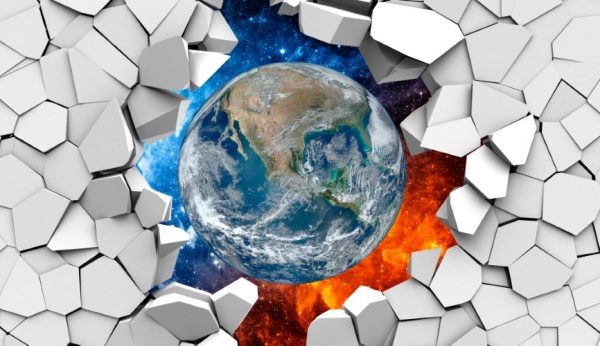 پرده زبرا طرح کره زمین کد ZB1620