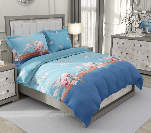 روتختی و ملحفه (دو نفره) طرح گل کد 163-Aras