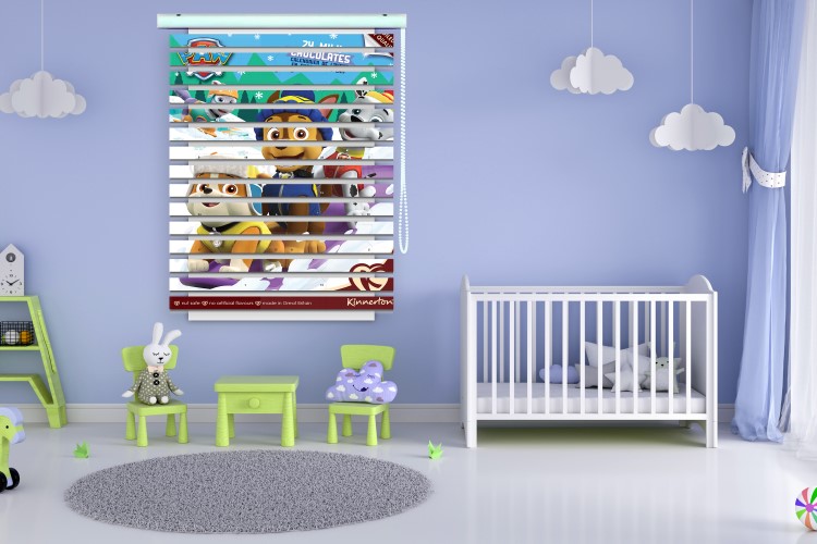 پرده زبرا طرح کودک (سگهای نگهبان) کد ZB1636