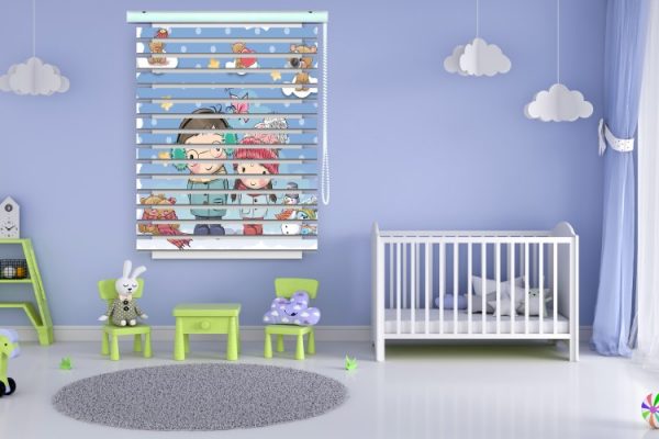 پرده زبرا طرح کودک (زمستان سرد) کد ZB1640