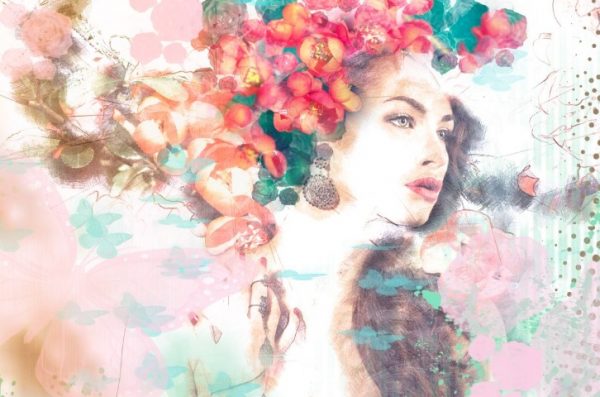 پرده زبرا طرح خانم کد Woman1669