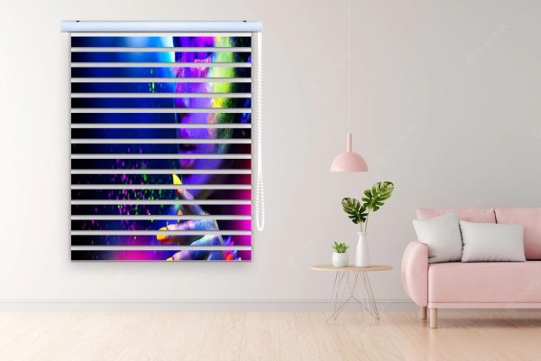 پرده زبرا طرح خانم کد Woman1670