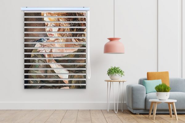 پرده زبرا طرح خانم کد Woman1680