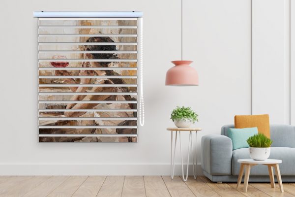 پرده زبرا طرح خانم کد Woman1685