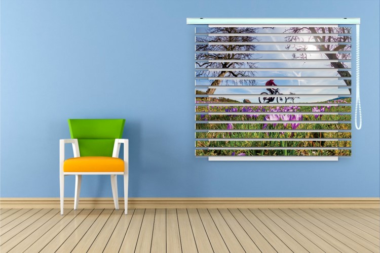 پرده زبرا طرح منظره کد ZB1691