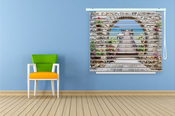 پرده زبرا طرح منظره کد ZB1692