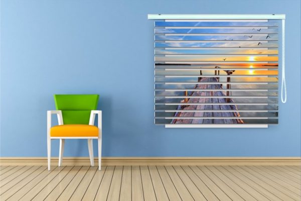 پرده زبرا طرح منظره کد ZB1693