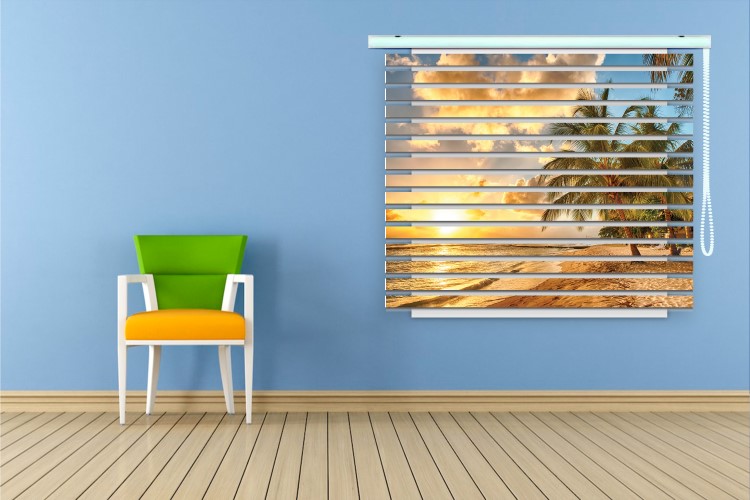 پرده زبرا طرح منظره کد ZB1695