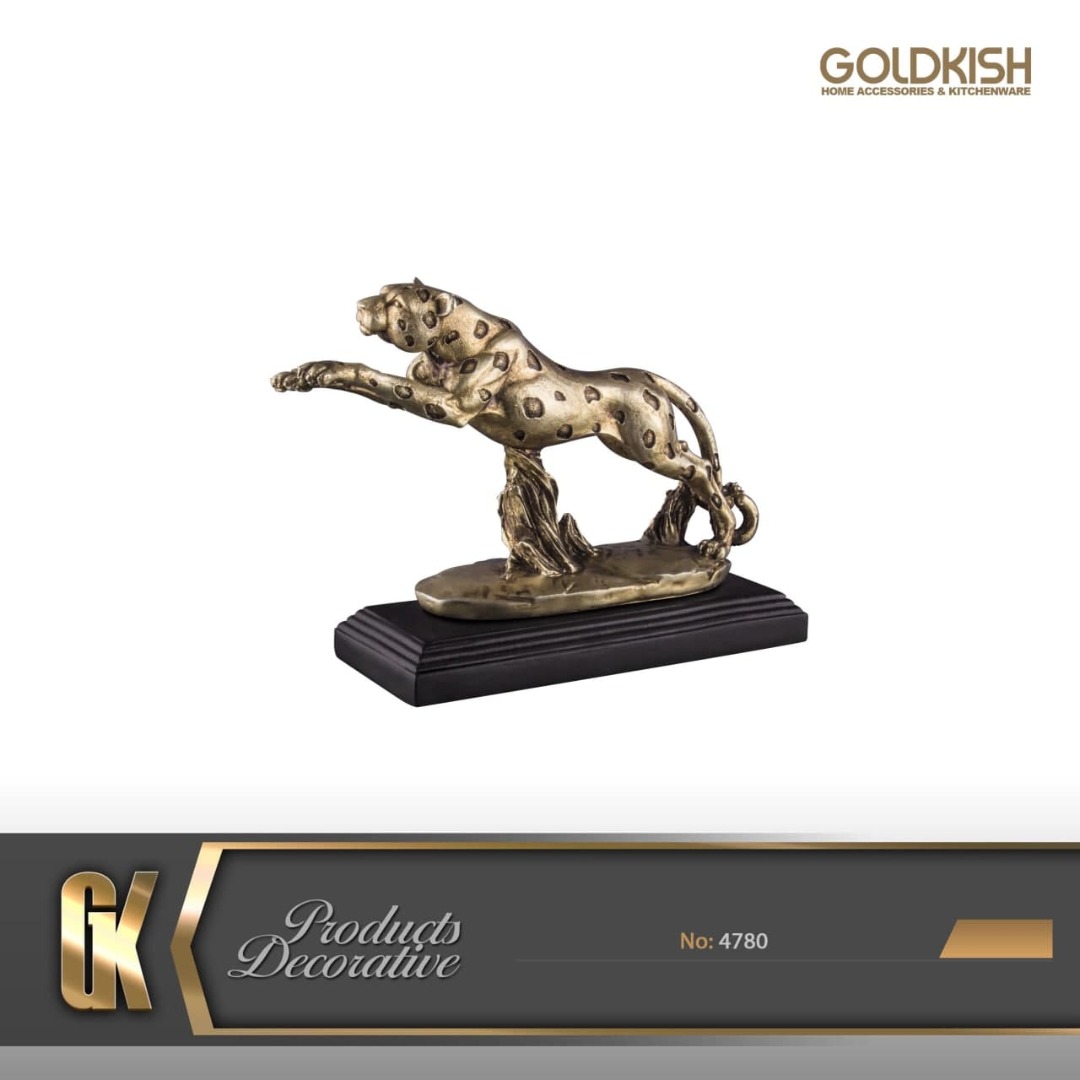 مجسمه دکوری پلنگ طرح برنز ۴۷۸۰