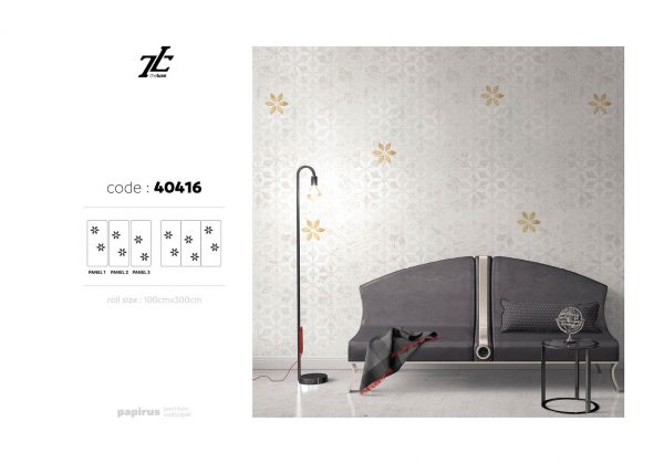 کاغذ دیواری طرح گل کد 40416