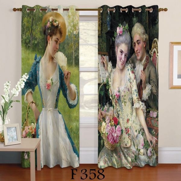 پرده چاپی طرح نقاشی مدل Z 358