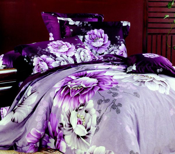 روتختی و ملحفه (دو نفره) طرح گل کد 17-Romance