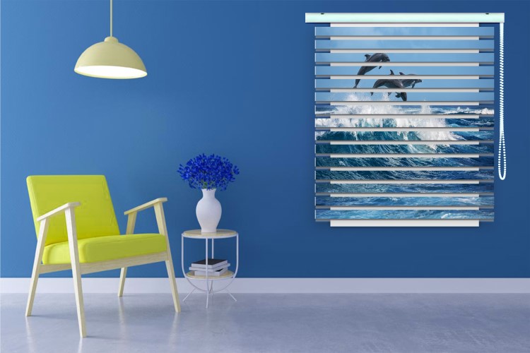 پرده زبرا طرح منظره کد ZB1700