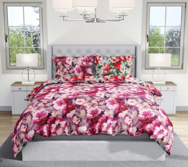 روتختی و ملحفه (دو نفره) طرح گلدار کد 171-Gulnaz