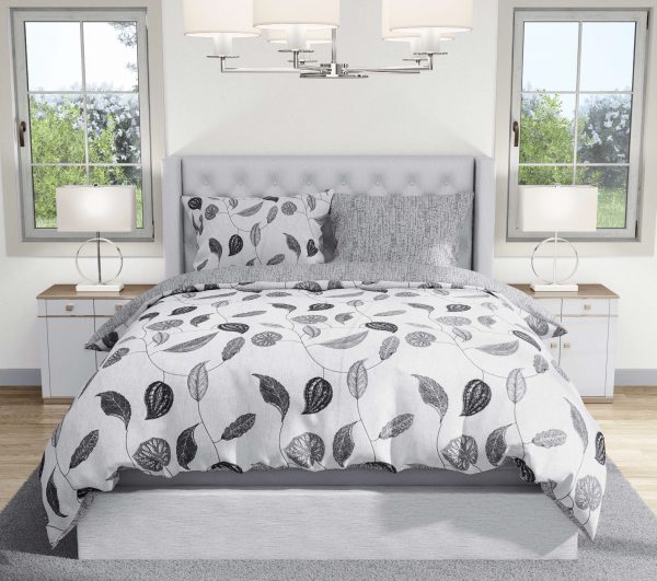 روتختی و ملحفه (دو نفره) طرح برگ کد 173-Kavish-A