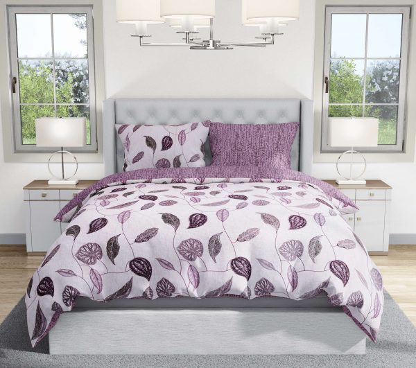 روتختی و ملحفه (دو نفره) طرح برگ کد 174-Kavish-B