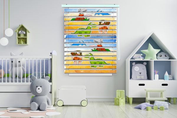 پرده زبرا طرح عصر حجر کد Z1801