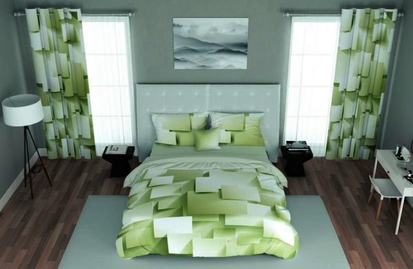 ست پرده و روتختی طرح مدرن Modern 100