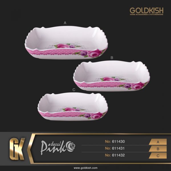 ست آشپزخانه دیس طرح Decal مدل 611430/31/32