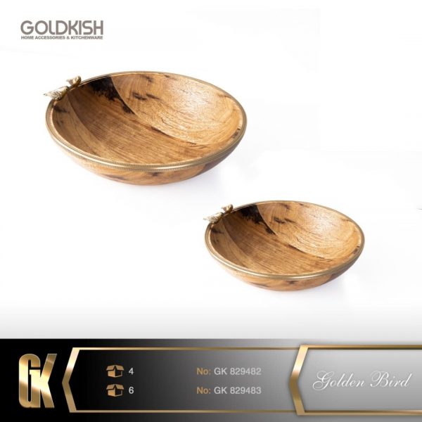 میوه خوری گرد کوچک/بزرگ WOOD مدل GK829482/83