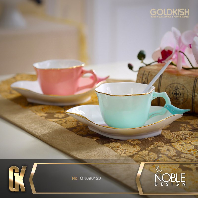 ست پذیرایی فنجان و نعلبکی طرح Noble مدل GK696120