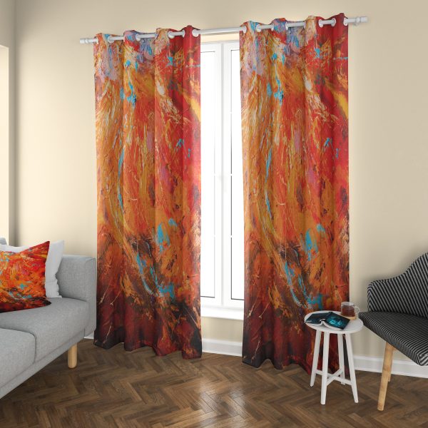 پرده چاپی طرح رنگی DH2014