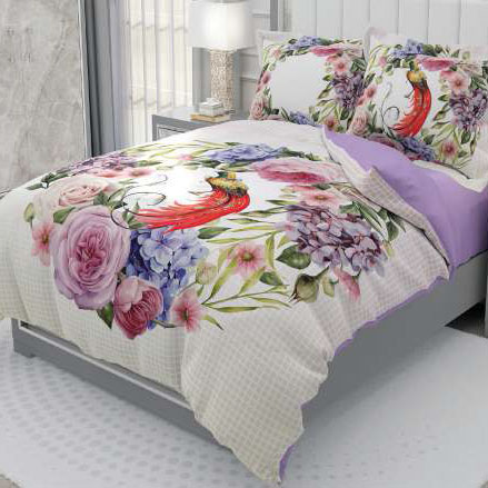 روتختی و ملحفه (دو نفره) طرح گل کد ۲۰۲۲