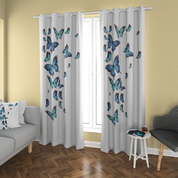 پرده چاپی طرح پروانه DH2028