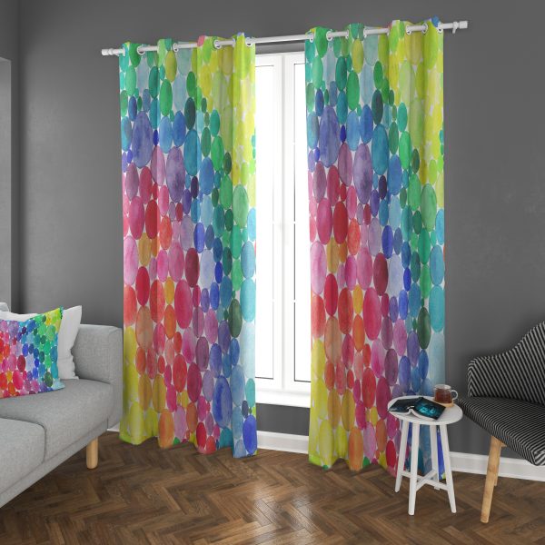 پرده چاپی طرح رنگی DH2030