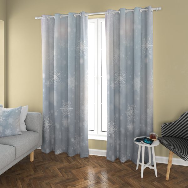 پرده چاپی طرح برف DH2033