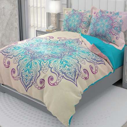 روتختی و ملحفه (دو نفره) طرح خاص کد ۲۰۳۴
