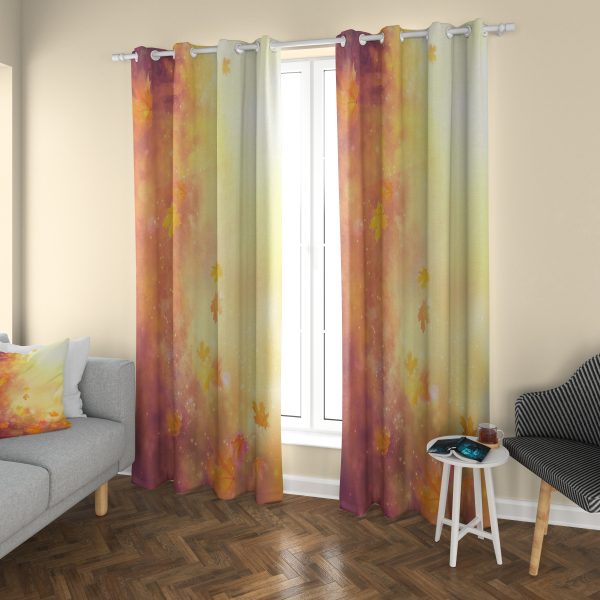 پرده چاپی طرح پاییزی DH2037