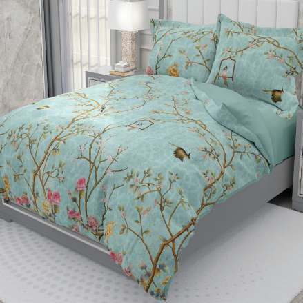 روتختی و ملحفه (دو نفره) طرح درخت کد ۲۰۳۷